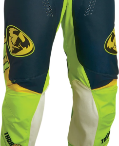 PANTALONI THOR PULSE BLU/GIALLO FLUO