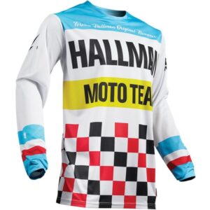MAGLIA HALLMAN HEATHER L BIANCO/BLU