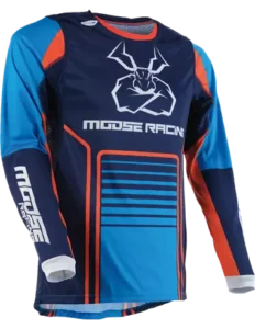 MAGLIA MOOSE AGROID BLU/ARANCIONE