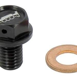 TAPPO DRENAGGIO MOTOCROSS MARKETING OLIO MAGNETICO M10x15 PASSO 1,5 NERO
